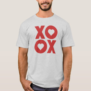 T-shirt XOXO étreint et embrasse la Saint-Valentin
