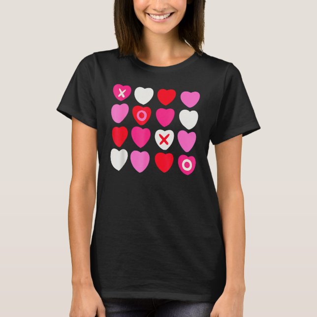 T-shirt XOXO Hearts Valentine's Day  for Him Her Kids (Devant)
