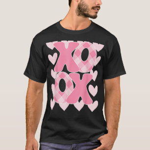 T-shirt XoXo XoXo Valentine's Day Love Vibes Retro vérifié