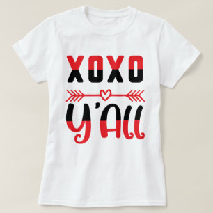T-shirt XOXO Y'all Valentine