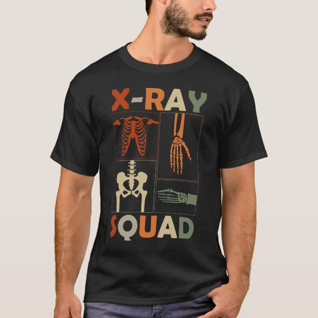 T-shirt Xray Skeleton Bones Radiologiste drôle Radiologie (Devant)