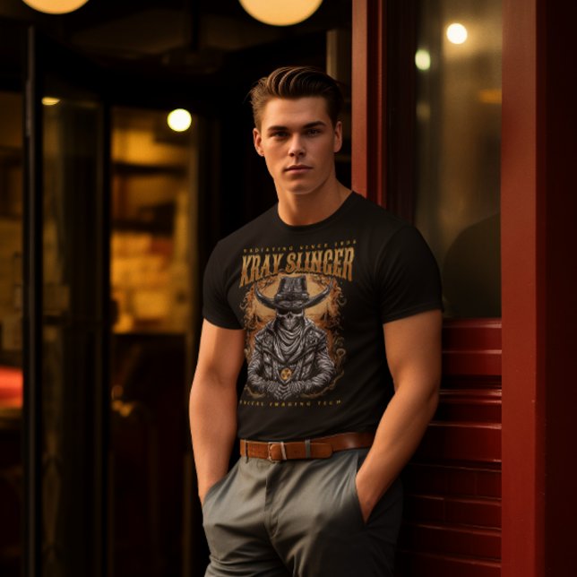 T-shirt XRay Slinger Skeleton Cowboy (Créateur téléchargé)