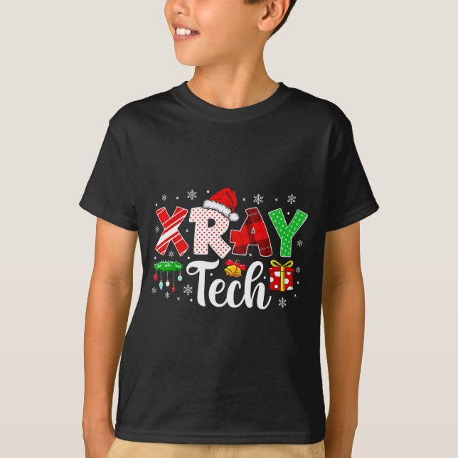 T-shirt Xray Tech Christmas Bow Rad Tech Radiology Men Wom (Devant)