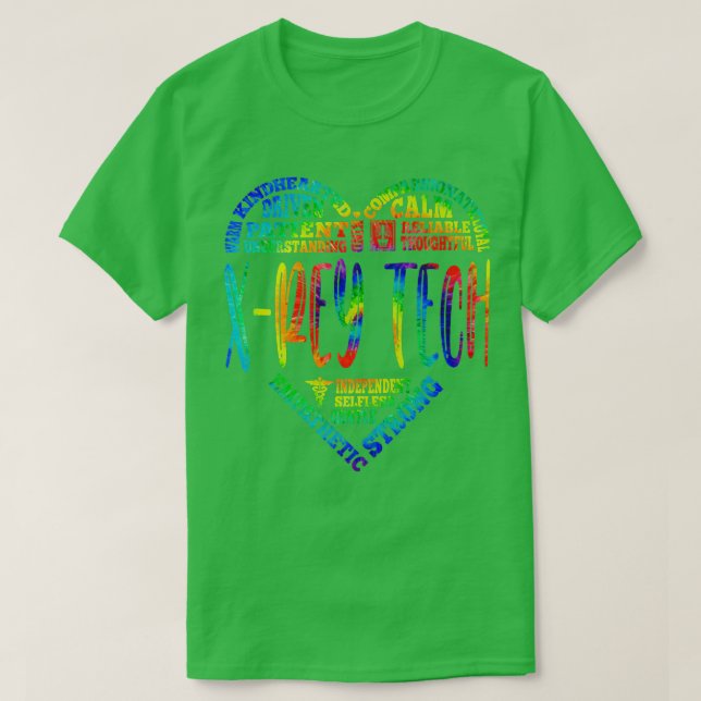 T-shirt XRey Tech Tie Dye Infirmière de la semaine de soin (Design devant)