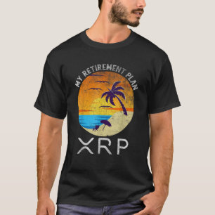 T-shirt XRP Ripple Cryptodevise Mon plan de retraite Plage