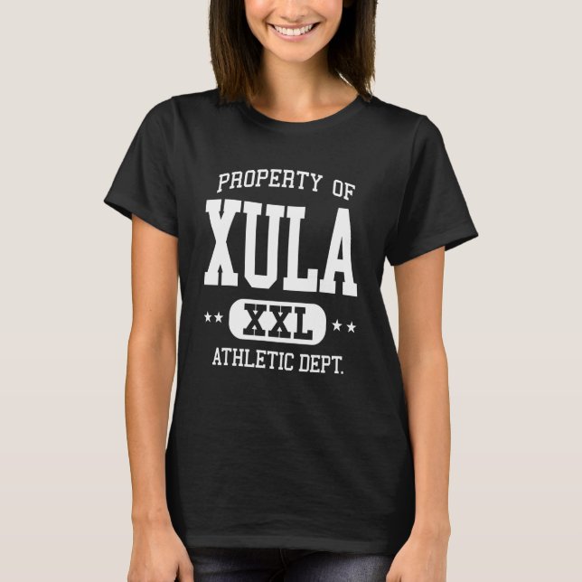 T-shirt XULA Propriété Athlétique Rétro Dept 1 (Devant)