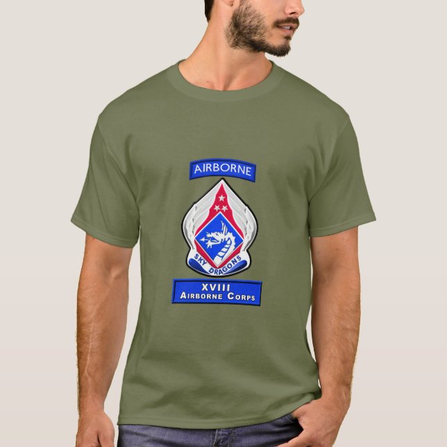 T-shirt XVIIIe corps aéroporté (Devant)