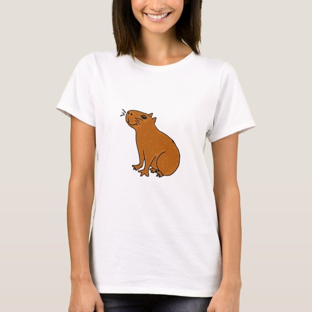 T-shirt XX art de Capybara (Devant)