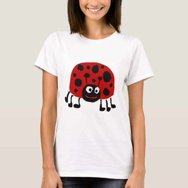 T-shirt XX art drôle de primitif de coccinelle (Devant)