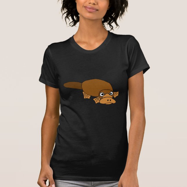 T-shirt XX bande dessinée d'ornithorynque affichée par (Devant)