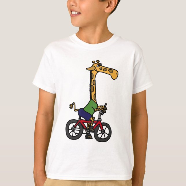 T-shirt XX bande dessinée drôle de bicyclette d'équitation (Devant)