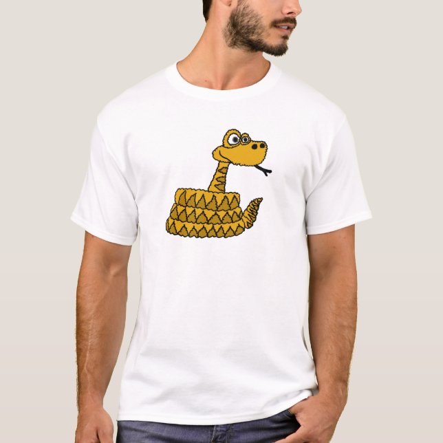 T-shirt XX bande dessinée géniale de serpent à sonnettes (Devant)