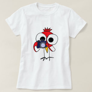 T-shirt XX oiseau cardinal rouge avec la bande dessinée