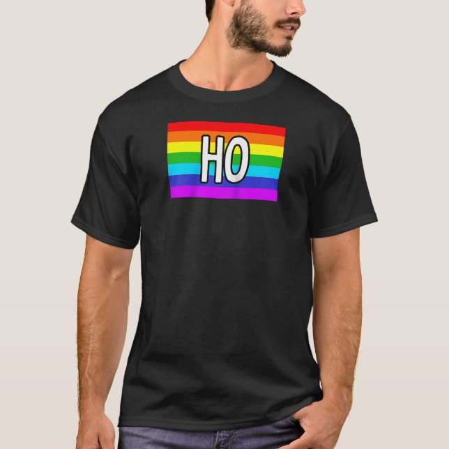 T-shirt XXX Gay Gifts and LGBT Pride Stuff HO Raglan Baseb (Devant)