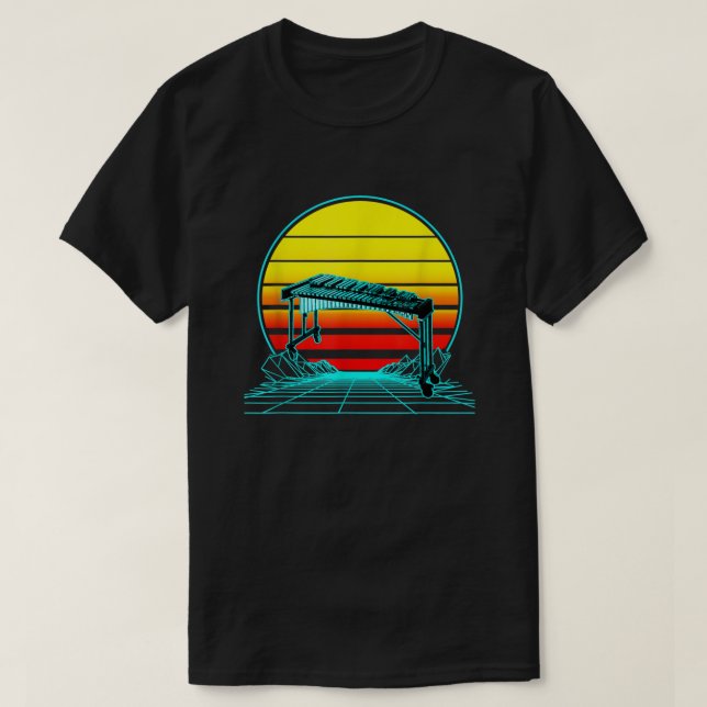 T-shirt Xylophone Sunset Vintage rétro  (Design devant)