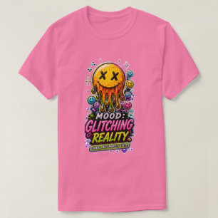 T-Shirt Y2K esthétique cyber glitch