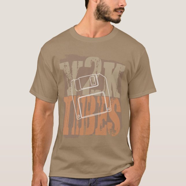 T-shirt Y2K Vibes Floppy Disk Retro Grunge (Devant)