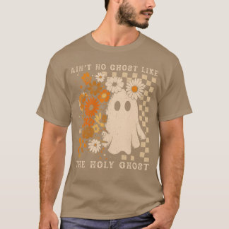 T-shirt Y a pas de fantôme comme fantôme chrétien floral f