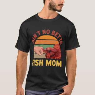 T-shirt Y a pas de meilleur poisson maman drôle rétro Suns