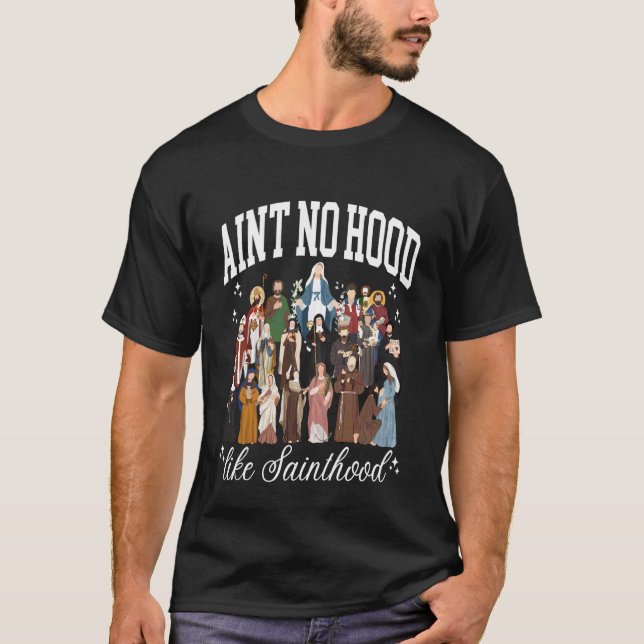 T-shirt Y a pas de quartier comme la sainteté des saints c (Devant)