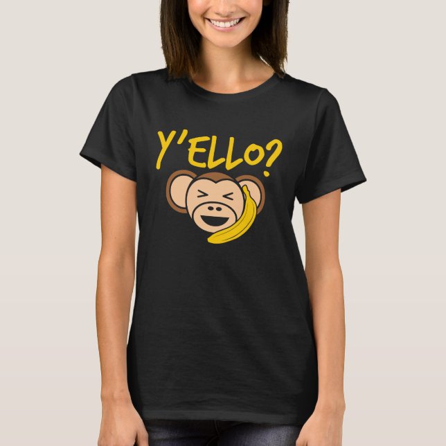 T-shirt Y ello Banka Monkey (Devant)