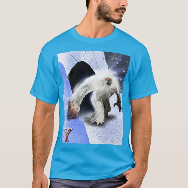T-shirt Y est pour Yeti (Devant)