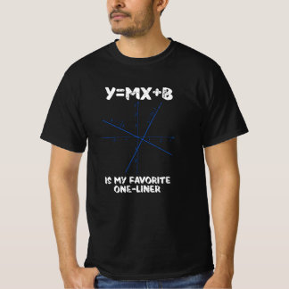 T-shirt Y=mx+b est ma ligne de téléphone préférée