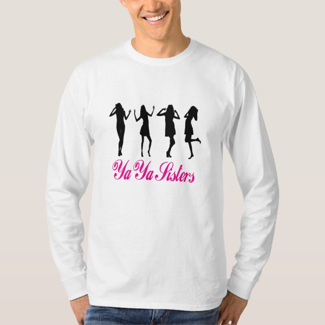 T-shirt Ya Ya Soeurs Unisex Long Sleeve Tee (rose) (Devant)