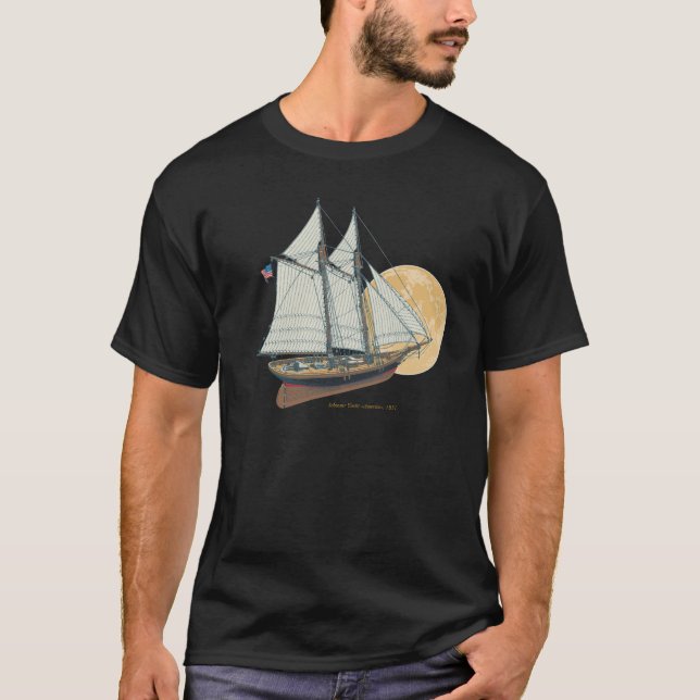 T-shirt Yacht "Amérique" de schooner, 1851 (Devant)