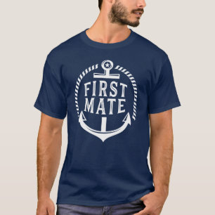 T-shirt Yacht de bateau à voile de premier compagnon drô