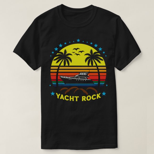 T-shirt Yacht Rock Retro 80s Style 1 (Design devant)