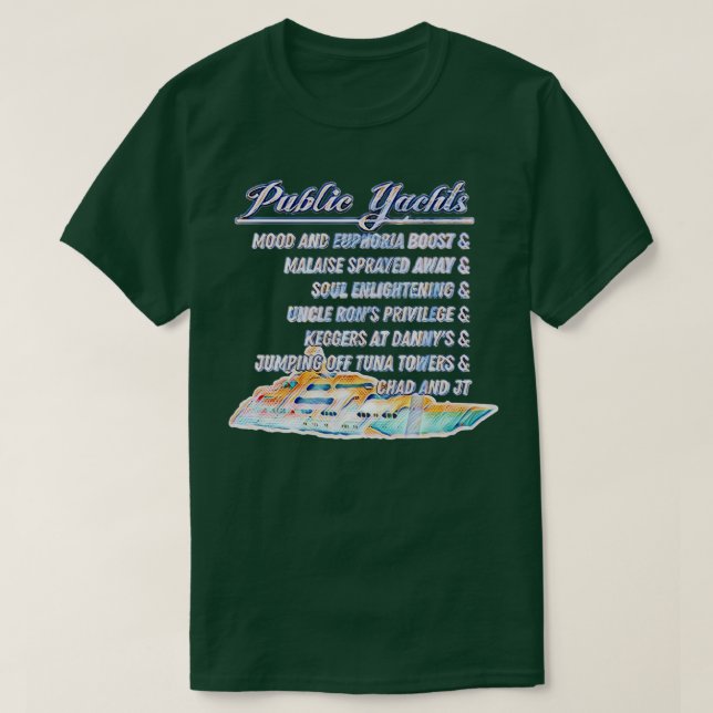 T-shirt Yachts publics (Design devant)