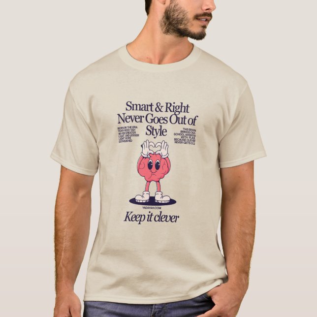 T-shirt Yada Yahowah Unisexe Smart & Right (Devant)