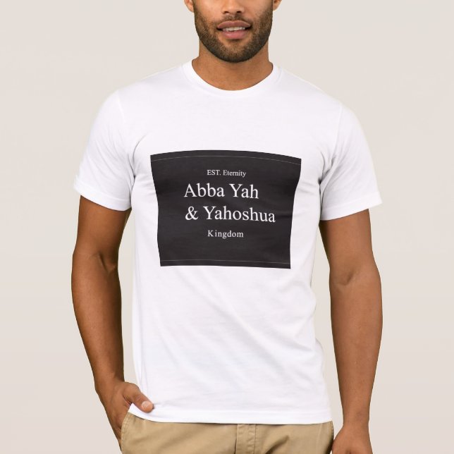 T-shirt yah et yahoshua d'abba (Devant)