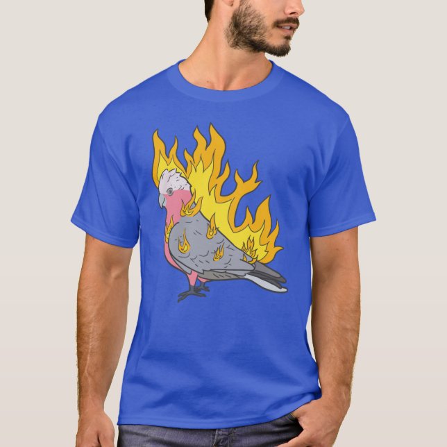 T-shirt YAH FLAMIN GALAH rétro (Devant)