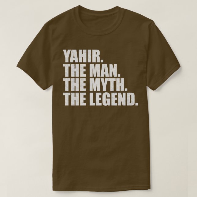 T-shirt YahirYahir Nom Votre prénom (Design devant)