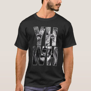 T-shirt Yahvé Lion De Juda Yahweh En Hébreu Jésus-Christ