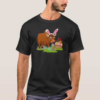 T-shirt Yak Easter Egg Hunting Bunny Yak Easter Sunday 