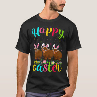 T-shirt Yak   Funny Easter Egg Bunny Yak Happy Easter