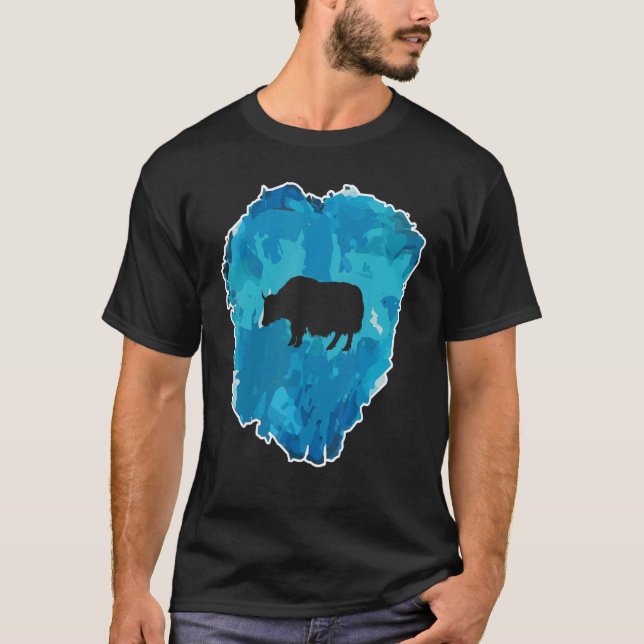 T-shirt Yak In An Ice Block For Eternity (Devant)