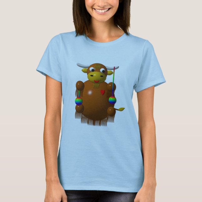 T-shirt Yak jouant avec des Yo-Yo (Devant)