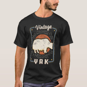 T-shirt Yak Vintage rétro classique amour animal 1