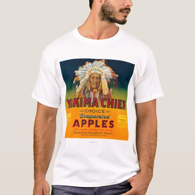 T-shirt Yakima Apple en chef marquent - Yakima, WA (Devant)