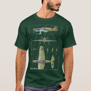 T-shirt Yakovlev Yak1 Russe 2ÈME GUERRE MONDIALE Plan de c