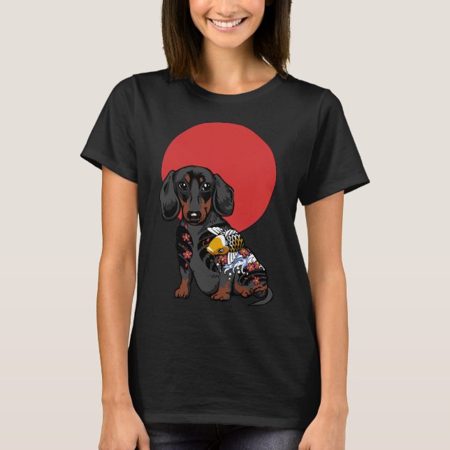 T-shirt Yakuza Dachshund (Devant)