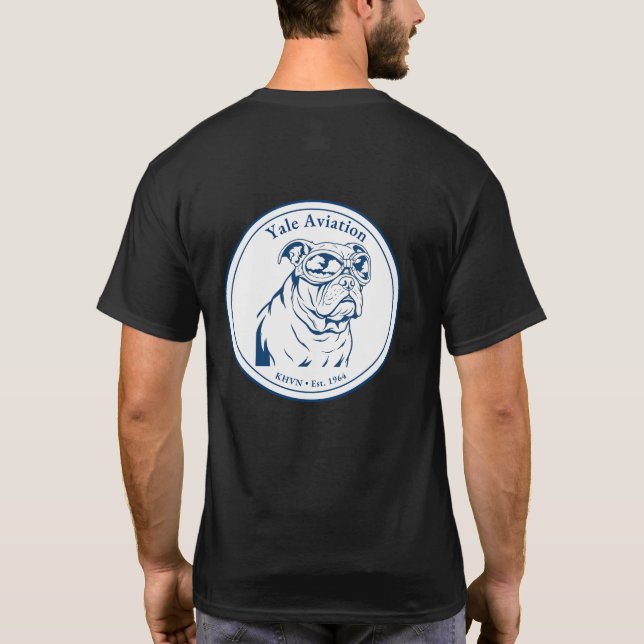 T-shirt Yale Aviation, Établ. 1964, noir (Dos)