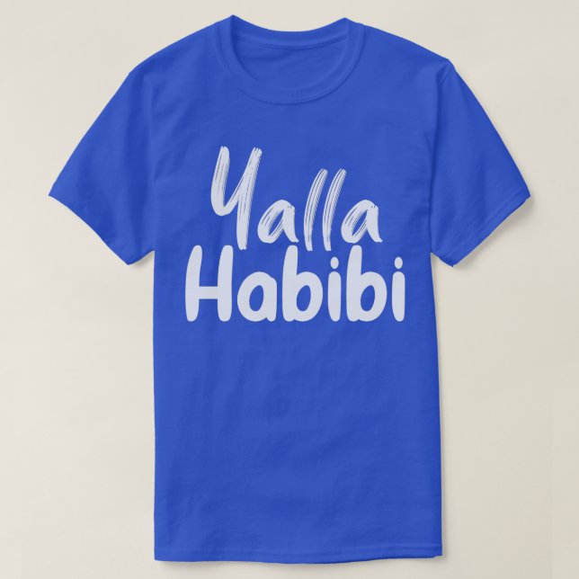 T-shirt yalla habbi funny arabic quote (Design devant)