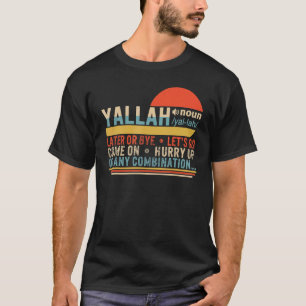 T-shirt Yallah Définition Arabe Musulman Salutation Aïd Is