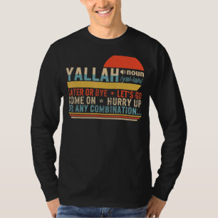 T-shirt Yallah Définition Arabe Musulman Salutation Aïd Is