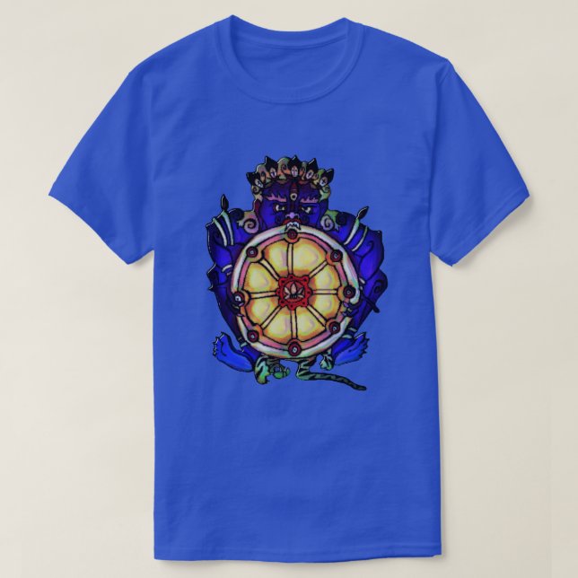 T-shirt Yama & Wheel Dieu de la mort Indien (Design devant)